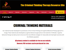 Tablet Screenshot of criminalthinking.net